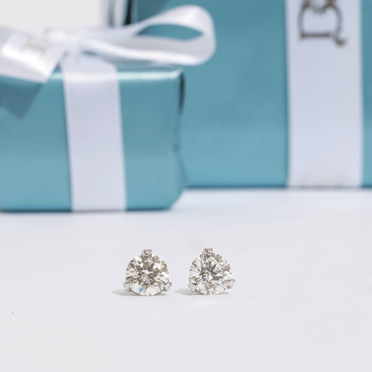 Diamond Stud Earrings by Diamond Cellar