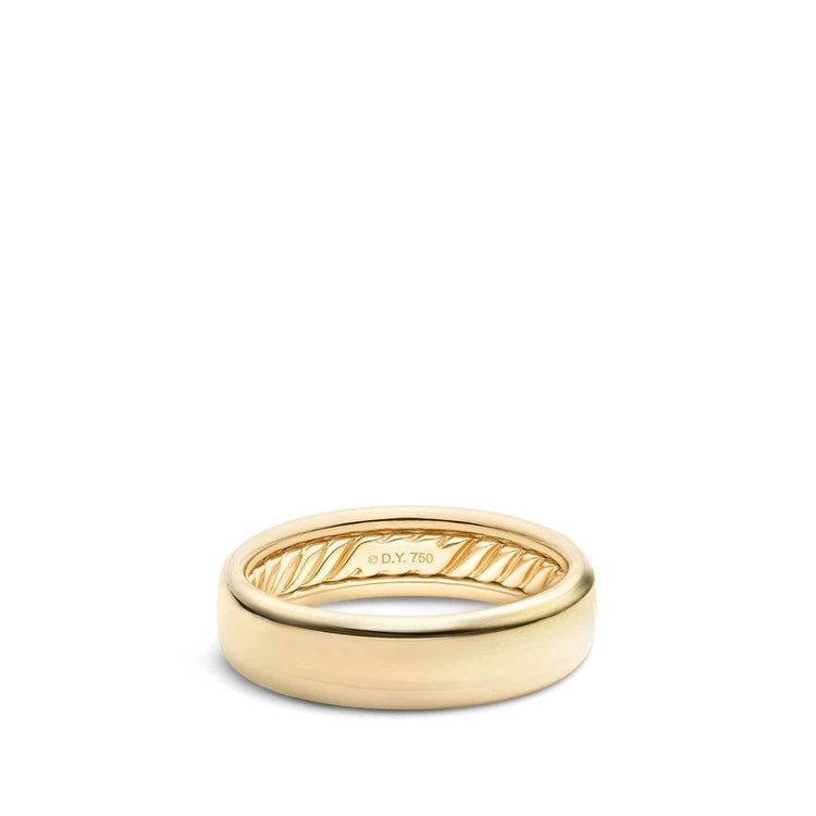 DY Classic Band Ring in 18K Yellow Gold - David Yurman- Diamond Cellar