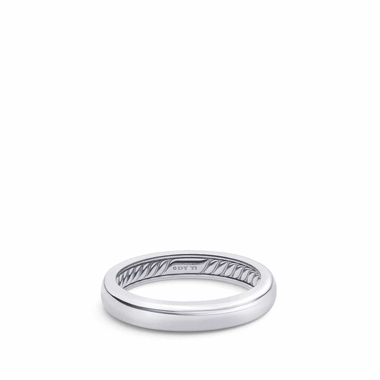 DY Classic Band Ring in Grey Titanium - David Yurman- Diamond Cellar