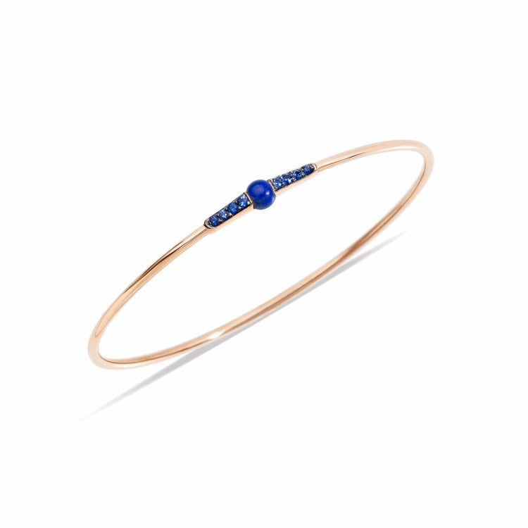 Lapis Lazuli & Blue Sapphire M'Ama Non M'Ama Bangle - Pomellato- Diamond Cellar