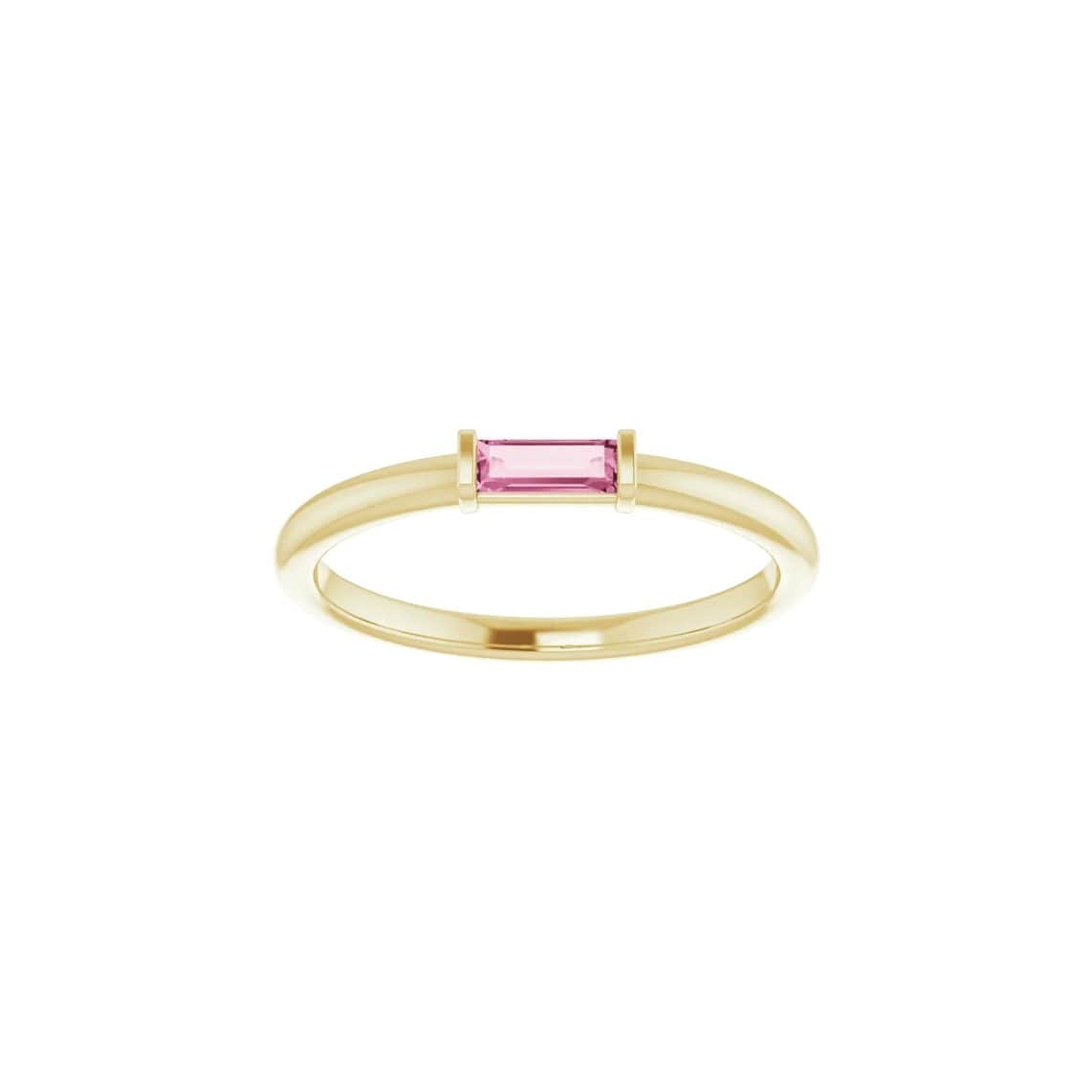 Pink Tourmaline Stackable Ring - Diamond Cellar- Diamond Cellar