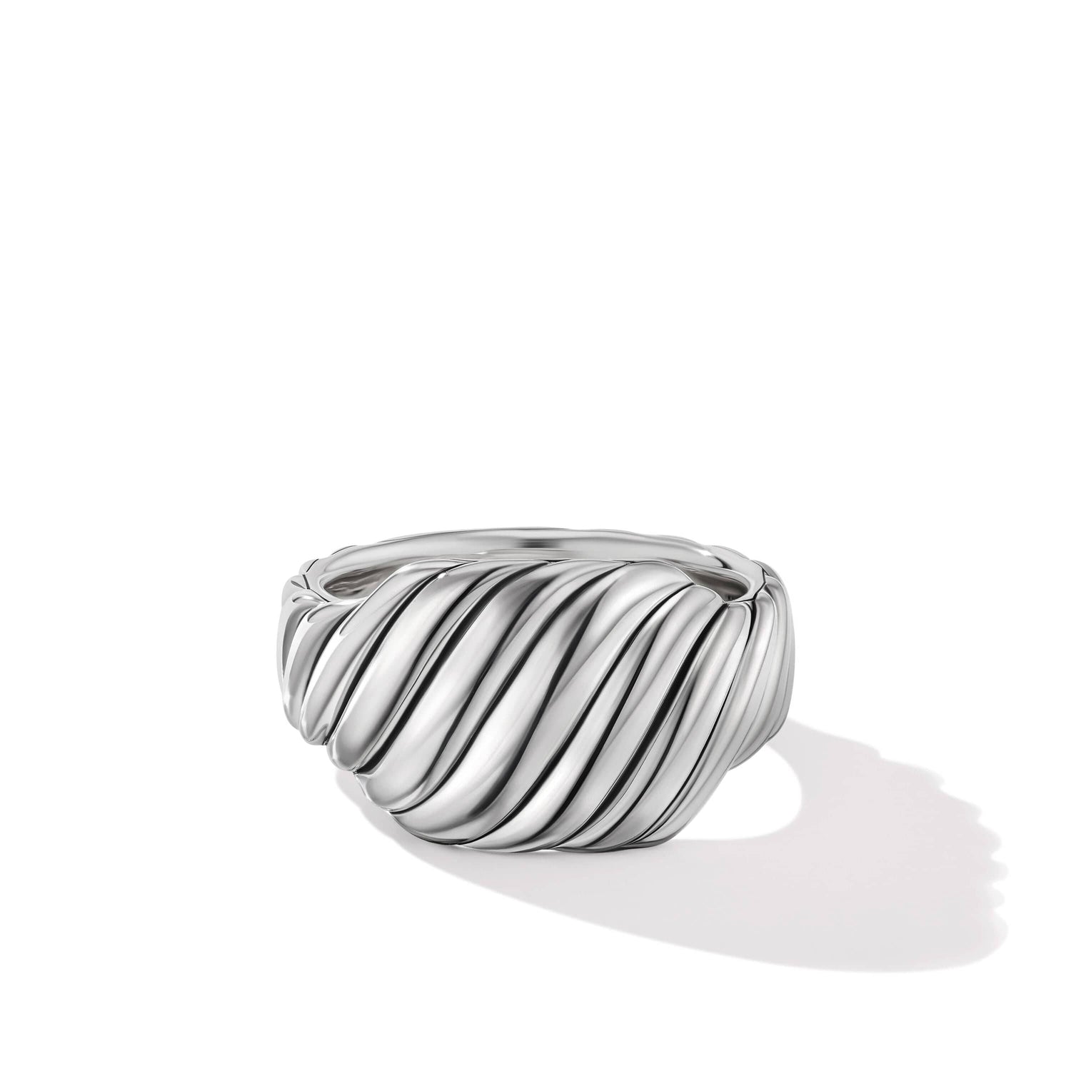 Sculpted Cable Contour Ring in Sterling Silver - David Yurman- Diamond Cellar