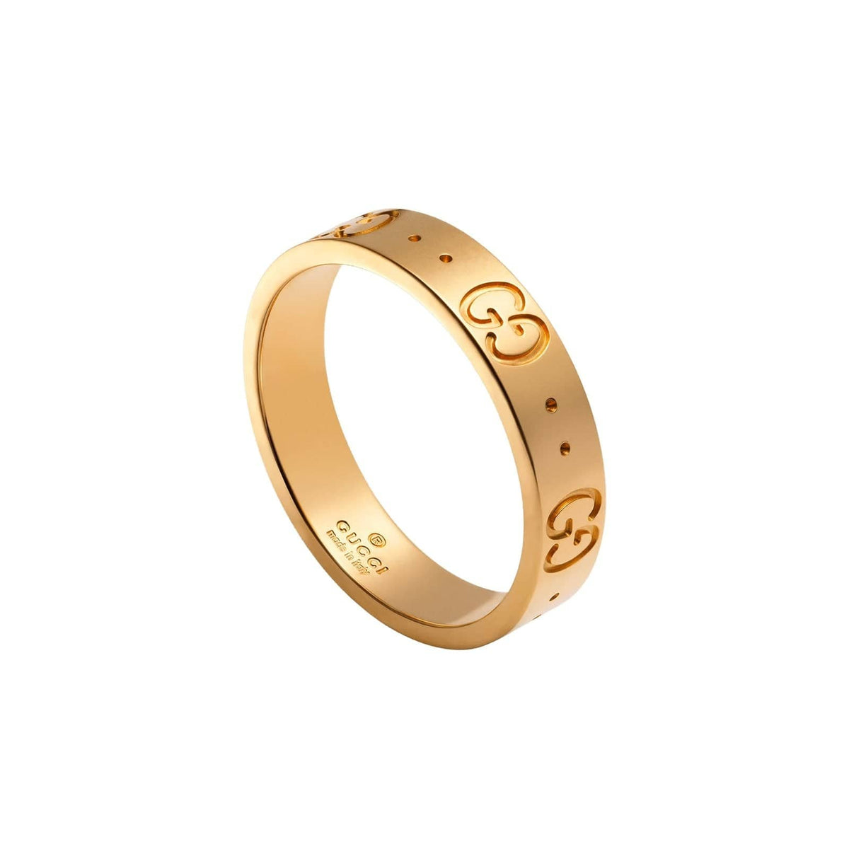 Gucci Icon 18kt Rose Gold Slim Bangle with GG Motif