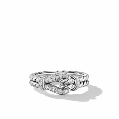 David Yurman Thoroughbred Loop Bracelet with 18K Yellow Gold in Silver