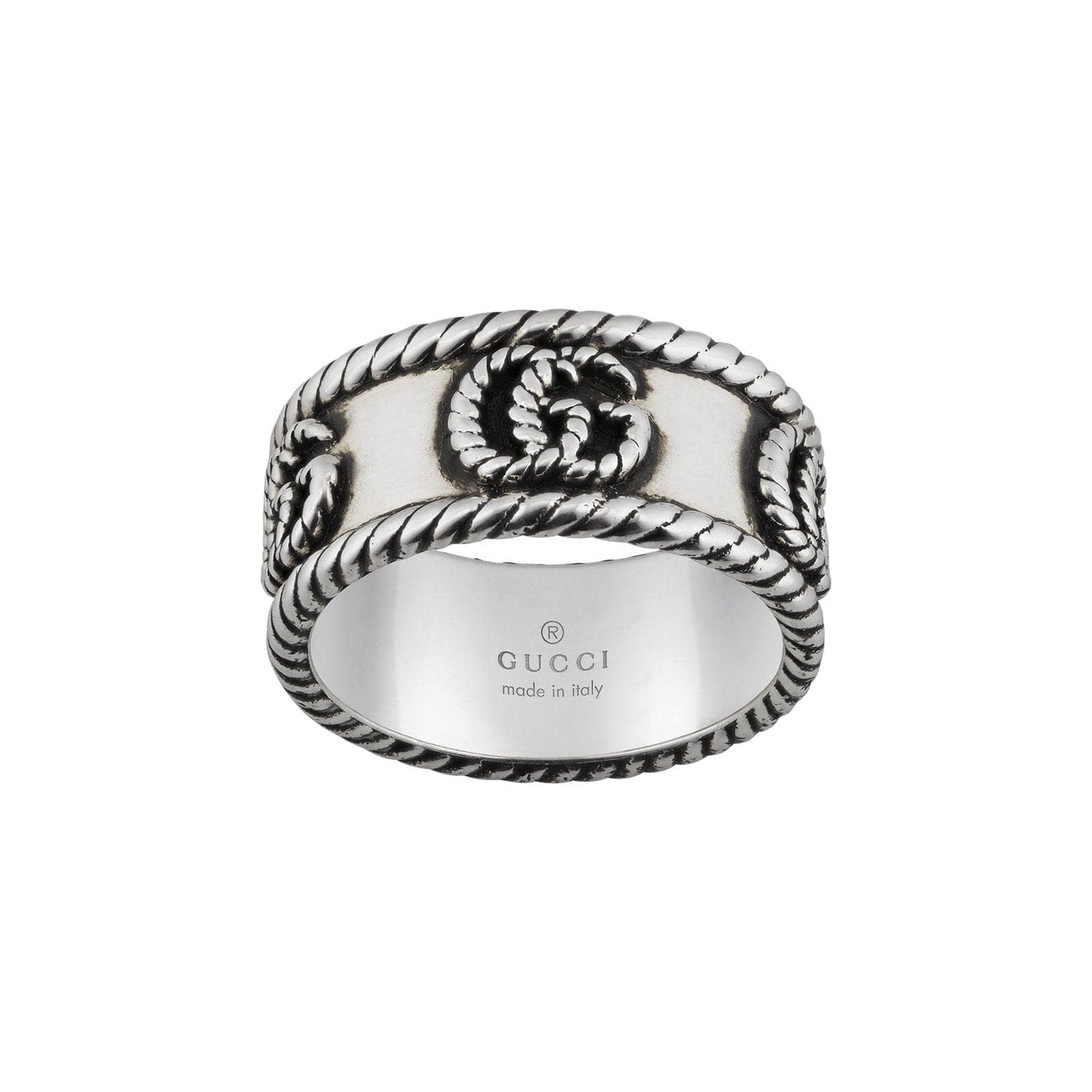 Twisted Torchon Double G Ring by Gucci Diamond Cellar