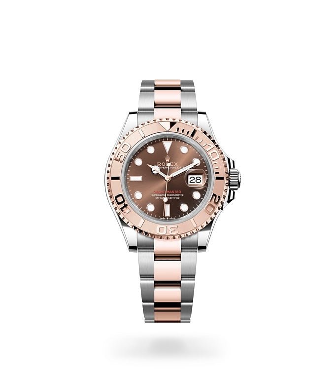 Rolex Yachtmaster Rose Gold Steel Mens Watch